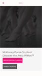 Mobile Screenshot of mckinneydancestudio.com